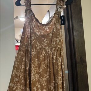 Torrid Brown Floral Tank Top